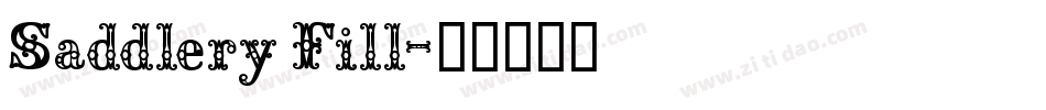 Saddlery Fill字体转换